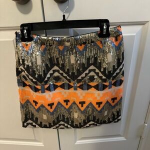 Sparkly colorful skirt!